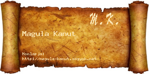 Magula Kanut névjegykártya